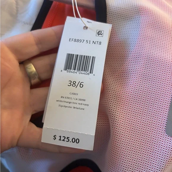 Nwt Lacoste Open Back White Tennis Dress 38/6 - Picture 4 of 7